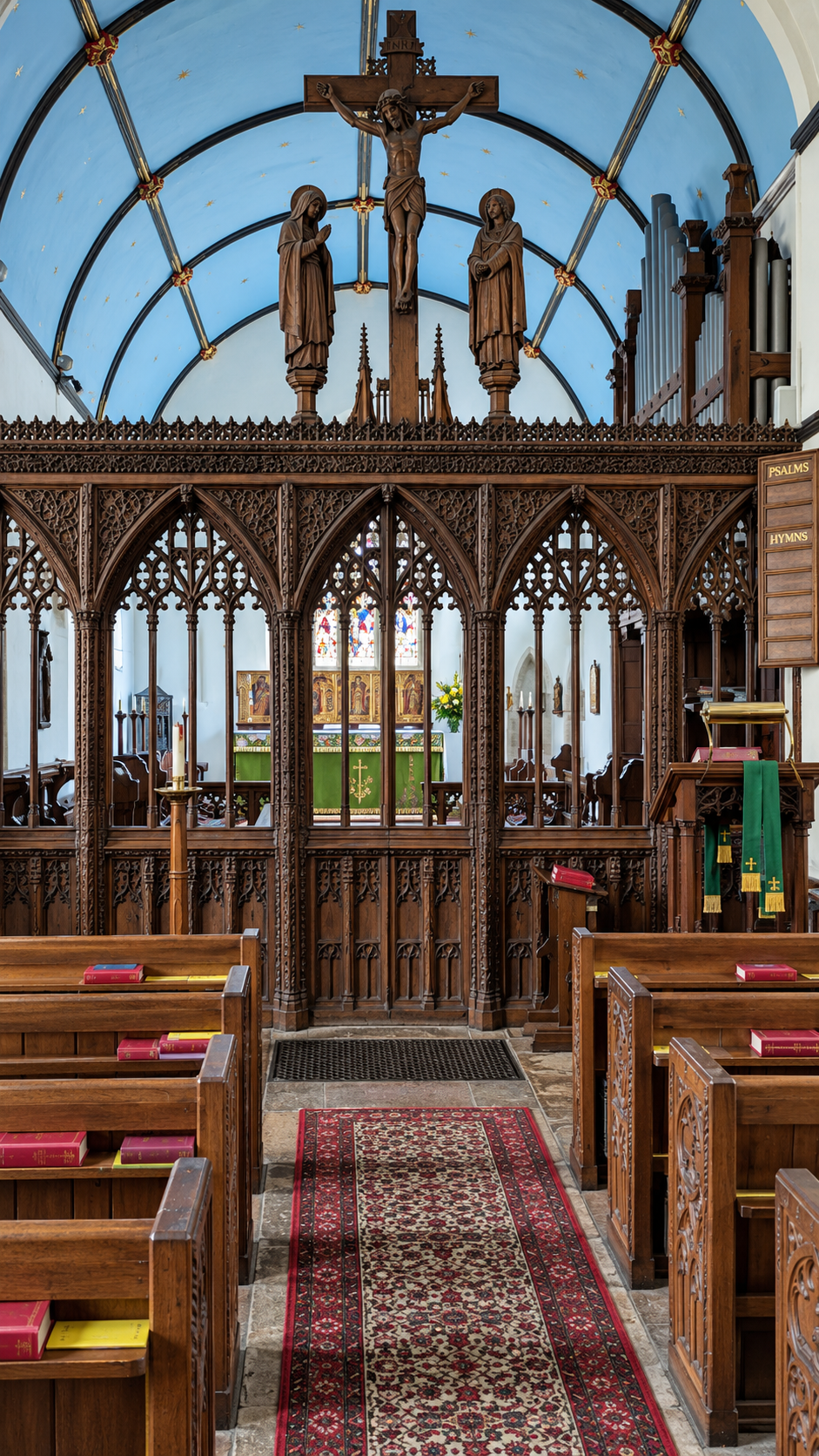 Interior of St John the Baptist Church, Lustleigh